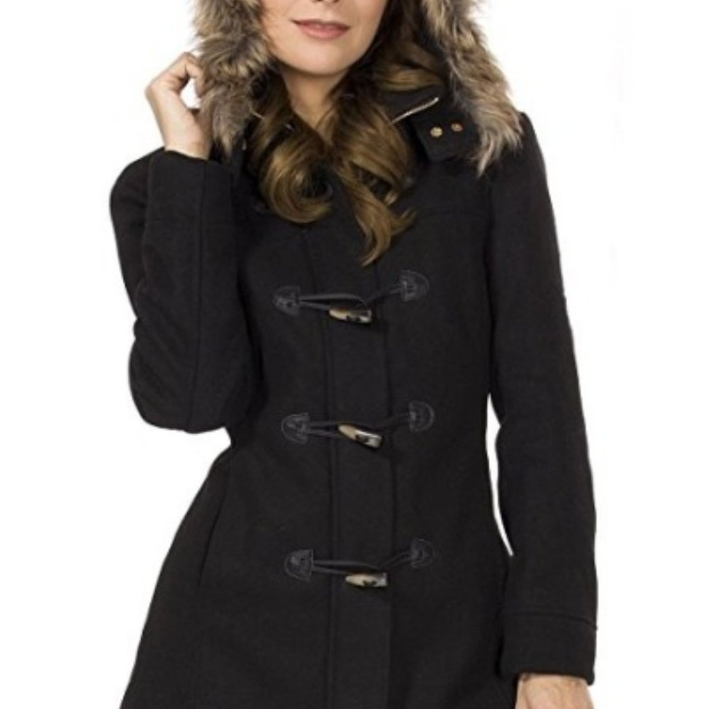 SWS Streetwear Society Duffy Wool Coat fur hoodie